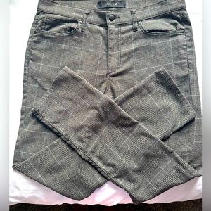 JOE’S Grey/Black/Purple Plaid Jeans 33x33